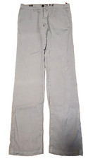 PANTALONE UOMO KITON GRIGIO LINO COTONE TG 34 US 50 EU NUOVO SENZA ETICHETTE (cod.35)