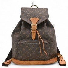 Zaino originale LOUIS VUITTON Monogram Montsouris GM vintage tela marrone lv6...