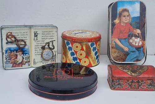 Lotto scatole latta vintage - scatole,