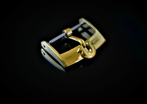 Fibbia omega placcata oro - oro, 18