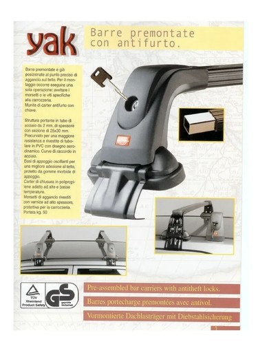 Barre portatutto yak renault - barre,