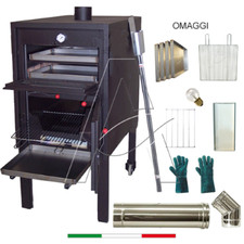 Forno a legna con bruciatore