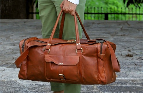 Borsone pelle viaggio - pelle, da