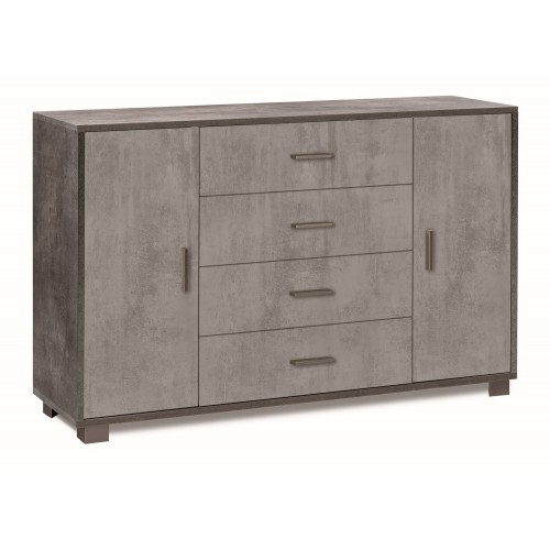 Credenza nero grigio - credenza,