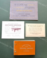 BILIARDO. Fabbrica di biliardi G.Simonini, Livorno. Opuscolo + 2 cartoncini +...