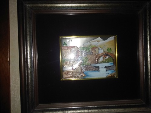 Paesaggio lastra argento - lastra, d'argento