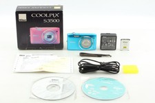[Quasi come nuova nella scatola] Nikon Coolpix S3500 fotocamera digitale compatta blu GIAPPONE