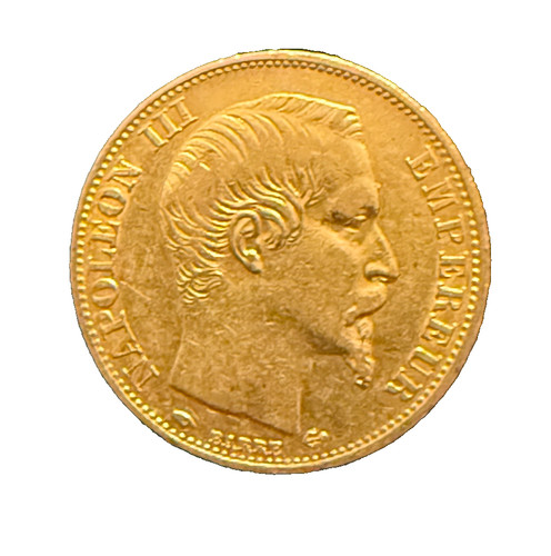 Francia 1857 oro - oro, 20