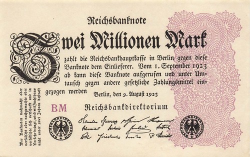 Banconota del reich milioni - 2,