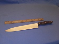 Bel coltello da chef CUTCO vintage full size ~ bordo dritto ~ foto C