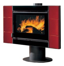 Stufa a legna girevole