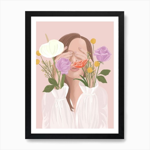 Stampa artistica ragazza con