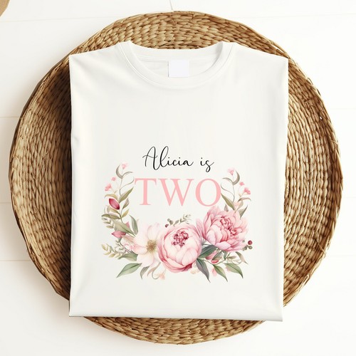 Shirt compleanno floreale - compleanno,