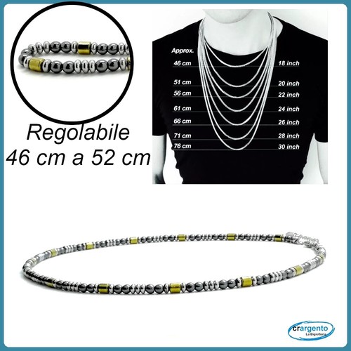 Collana acciaio inox e - collana,