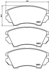 BREMBO P59055 Kit pastiglie