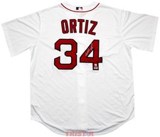 David Ortiz Autographed Boston Red Sox Replica White Nike Jersey TRISTAR