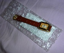 Gabriella Vicenga orologio al quarzo rettangolare Vera Pelle NUOVO piccolo