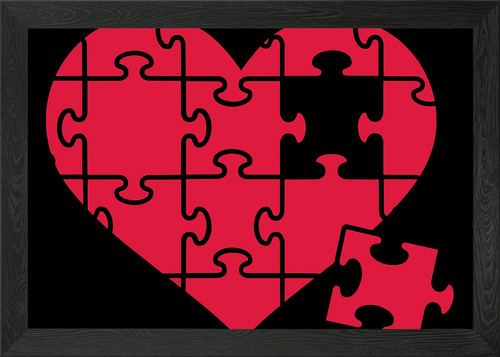 Puzzle puzzle cuore