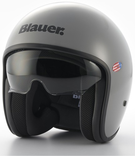 Casco jet monocromatico blue - jet,