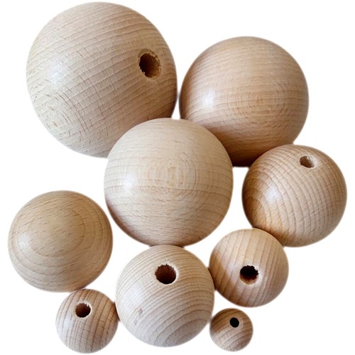 Sfera legno faggio con - sfera,