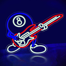 Biliardo Insegna Al Neon