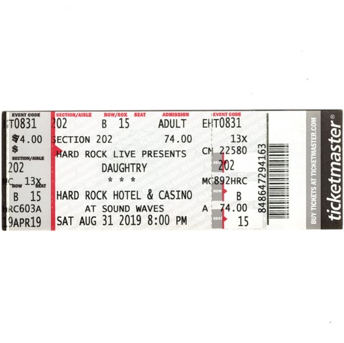 Biglietto concerto daughtry - concerto,