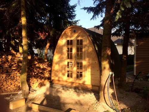 Casa sauna blocchi - sauna, a