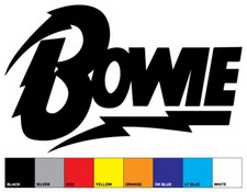 DAVID BOWIE style replica logo sticker