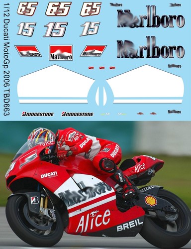 Decals per ducati - 1/12,
