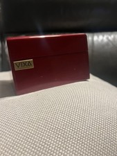 Scatola Vixa uhrenfabrir Orologio Legno Laccato Rosso Leggi Bene 11x13x8,5 Cm