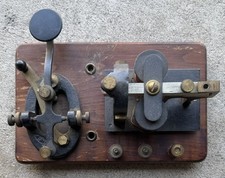 Vintage antique telegraph key - vintage,