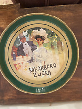 Vassoio in latta vintage Rabarbaro Zucca