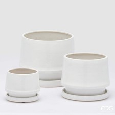 Edg vaso cachepot con - vaso, piatto