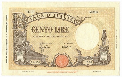 566 100 lire barbetti grande - -566-,