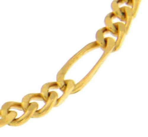 Bracciale figaro placcato oro - placcato,