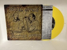LEGITTIMA OFFESA Split 7” EP Yellow Vinyl Italian RAC Oi Peggior Amico Adl 122