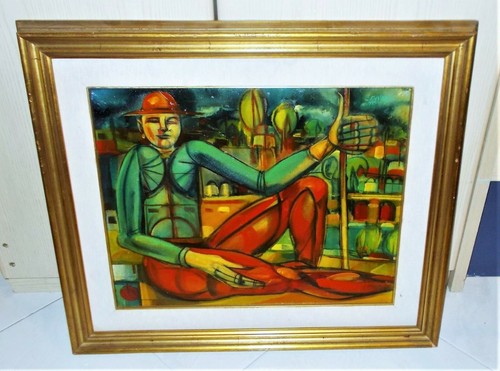 Quadro olio gianbar riposo - quadro,