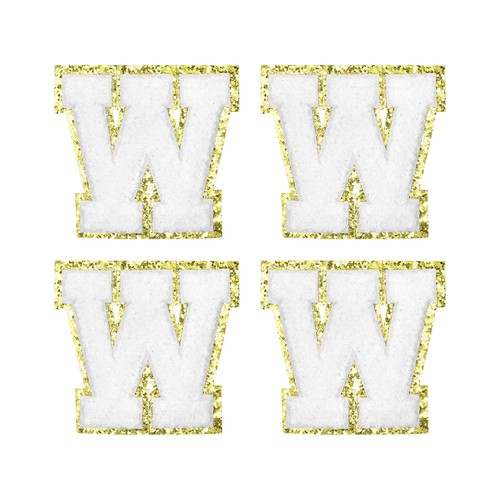 Chenille letter patches - letter,