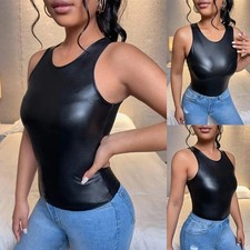 Donna Lucido Gilet Corto