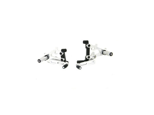 Pedane regolabili nero silver - pedane, nero-silver