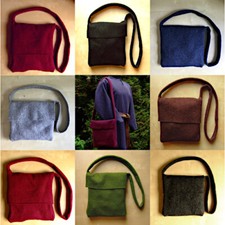 Borsa a Tracolla in 100% Lana
