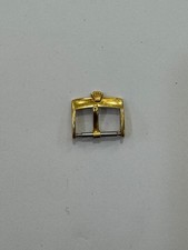FIBBIA PER CINTURINO OROLOGIO -ROLEX PLAQUE G- LAMIN. ORO  ANSA 16 MM -USATO-