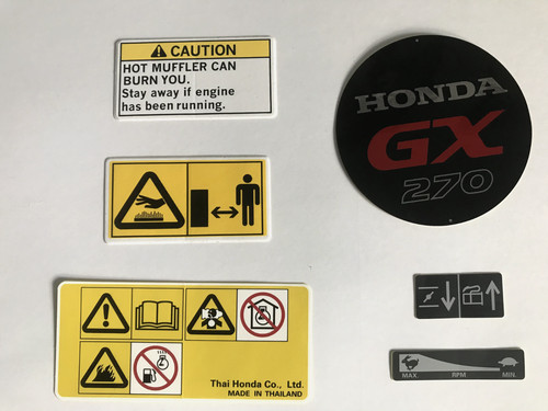 Adesivo motore gx270 - adesivo,