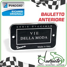 Targhetta bauletto anteriore - bauletto,