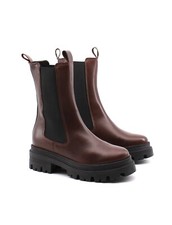 Stivali Chelsea Tamaris 25498 pelle marrone tacco 4,5 cm SCONTO DA LISTINO