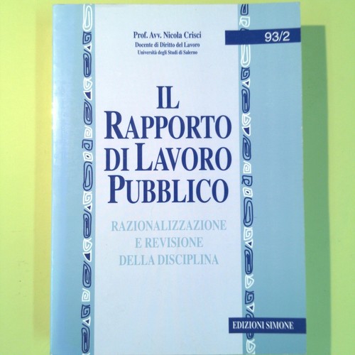 Rapporto lavoro pubblico - il,