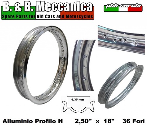 Cerchio alluminio bordo h - cerchio,