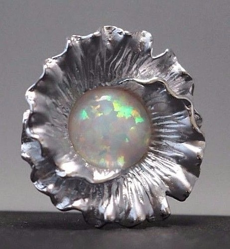 Ciondolo argento opale - in,