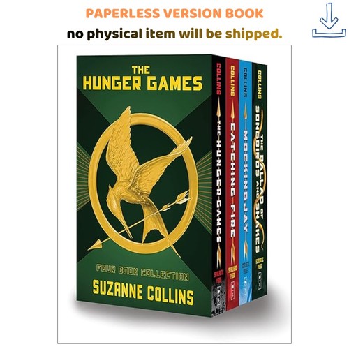 Hunger games book hardcover - games, 4-book