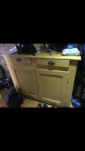 Credenza rustica colore giallo - credenza,